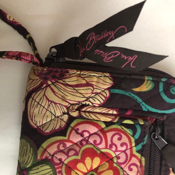 Vera Bradley Mod floral 8"x4.5" wristlet wallet pocketbook c. 2007 clutch bag - Picture 3 of 10